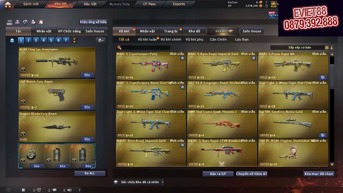 shop acc cf uy tin gia re